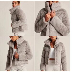 The A&F Faux Fur Mini Puffer